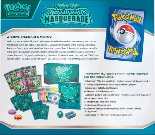 Scarlet & Violet Twilight Masquerade - Elite Trainer Box (Inglés)